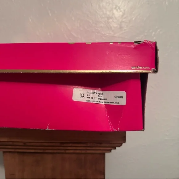 Candie's CA Spicy Red Heels Women's Size 9.5 NIB - Picture 6 of 7
